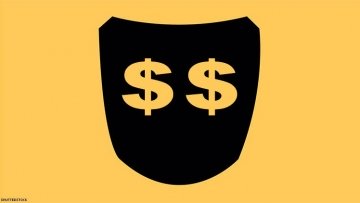 Grindr logo with money signs. 